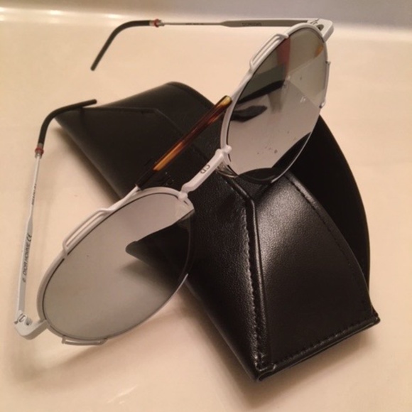 Dior Grey Mirror Aviator Style Sunglasses
